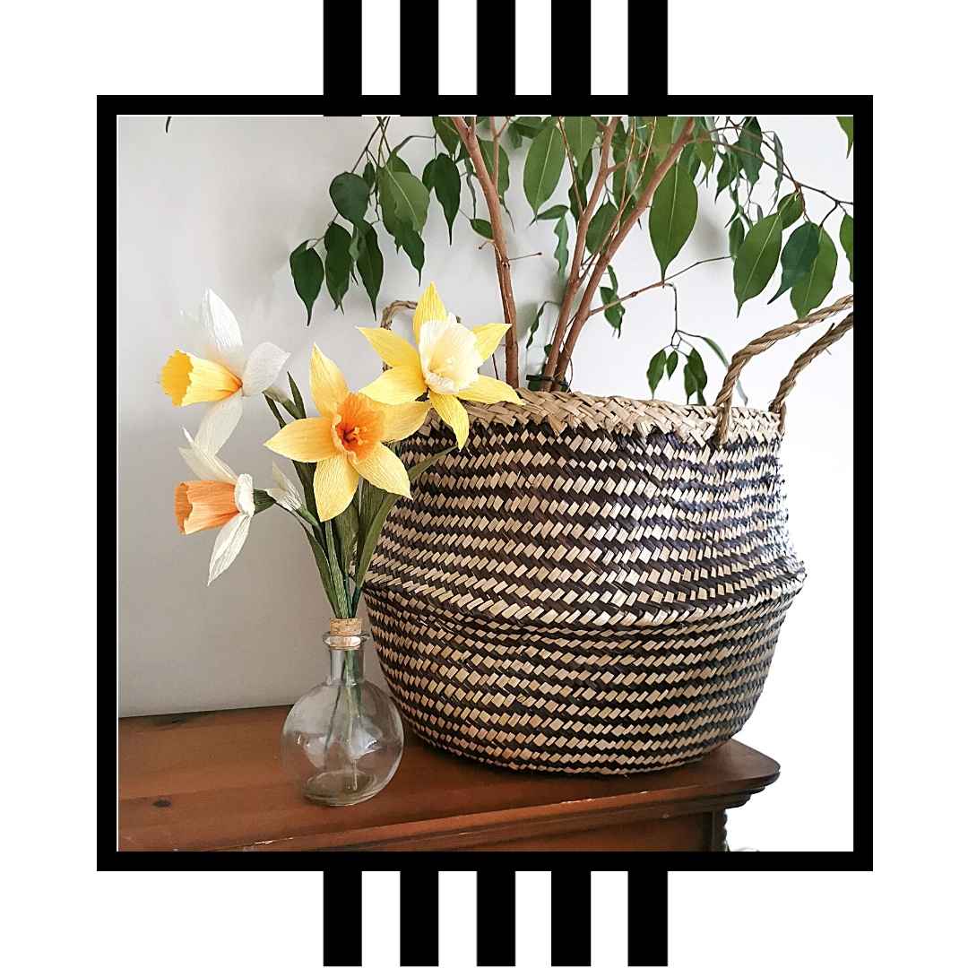 Paper Daffodil Making - DIY Paper Flower Kit by Wild Hive Paper Flowers