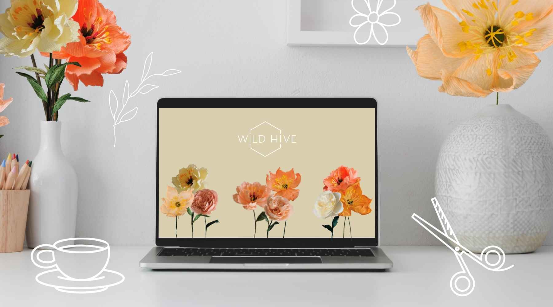 Welcome to Wild Hive Paper Flowers - Press Pause Image