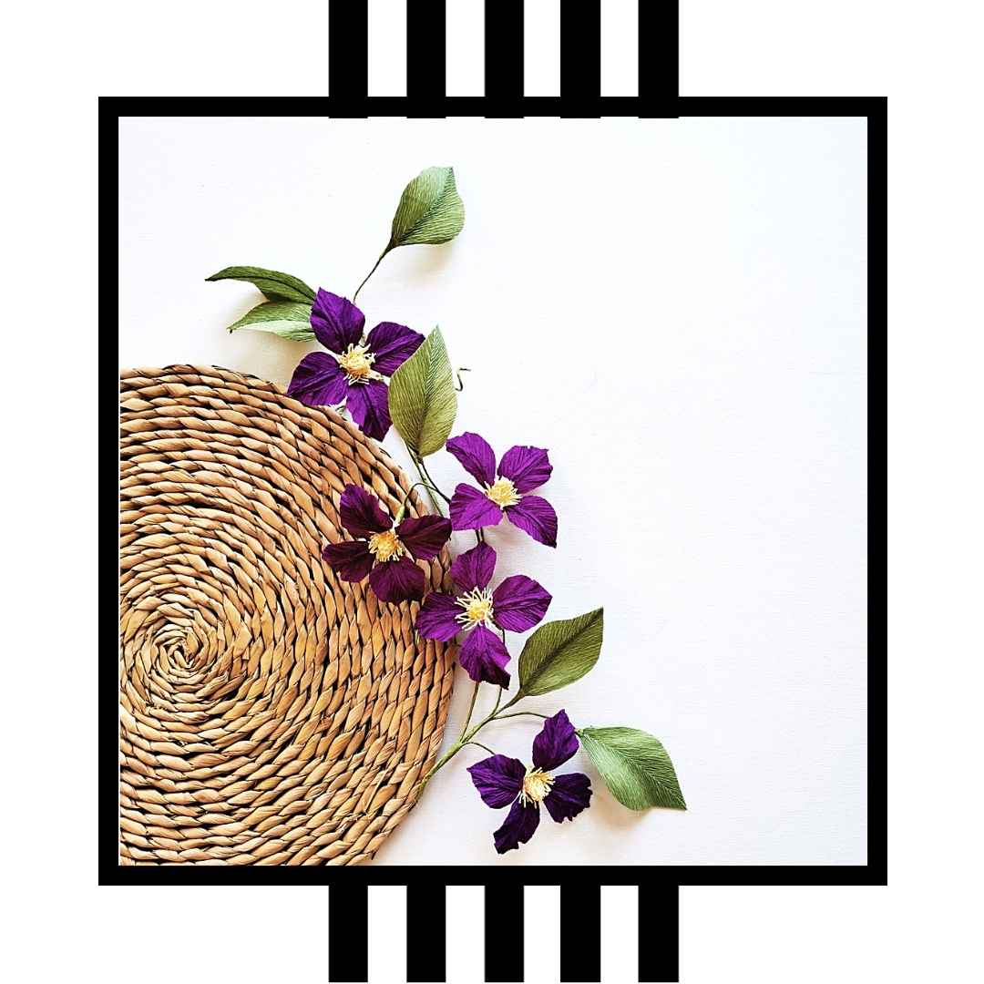 Paper Clematis Making - DIY Paper Flower Kit by Wild Hive Paper Flowers