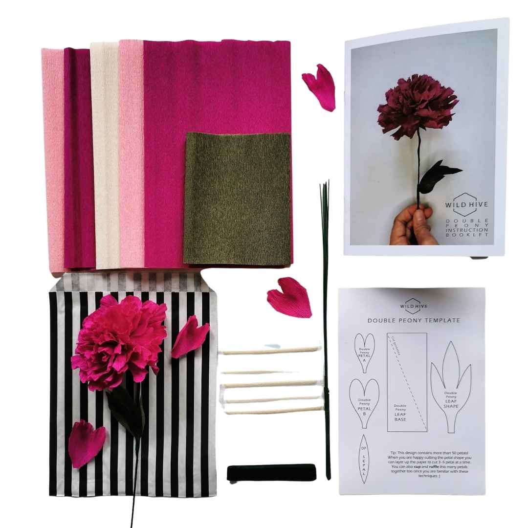Paper Double Peony Kit