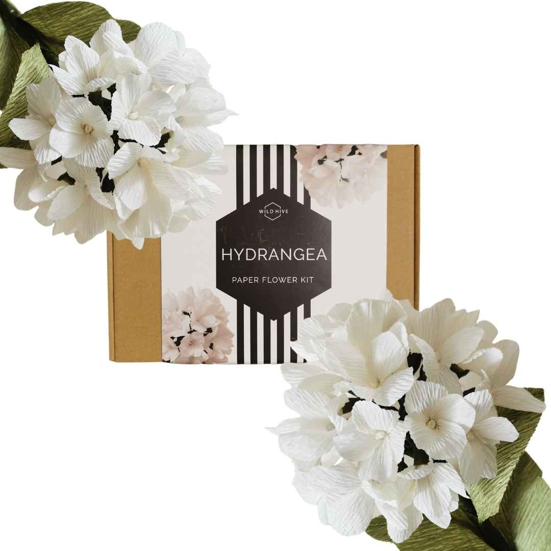 Paper Hydrangea Kit - Wild Hive Paper Flowers