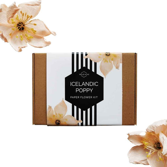 Paper Icelandic Poppy Making - DIY Paper Flower Kit by Wild Hive Paper Flowers