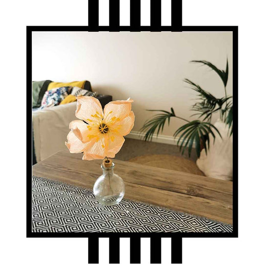 Paper Icelandic Poppy Making - DIY Paper Flower Kit by Wild Hive Paper Flowers